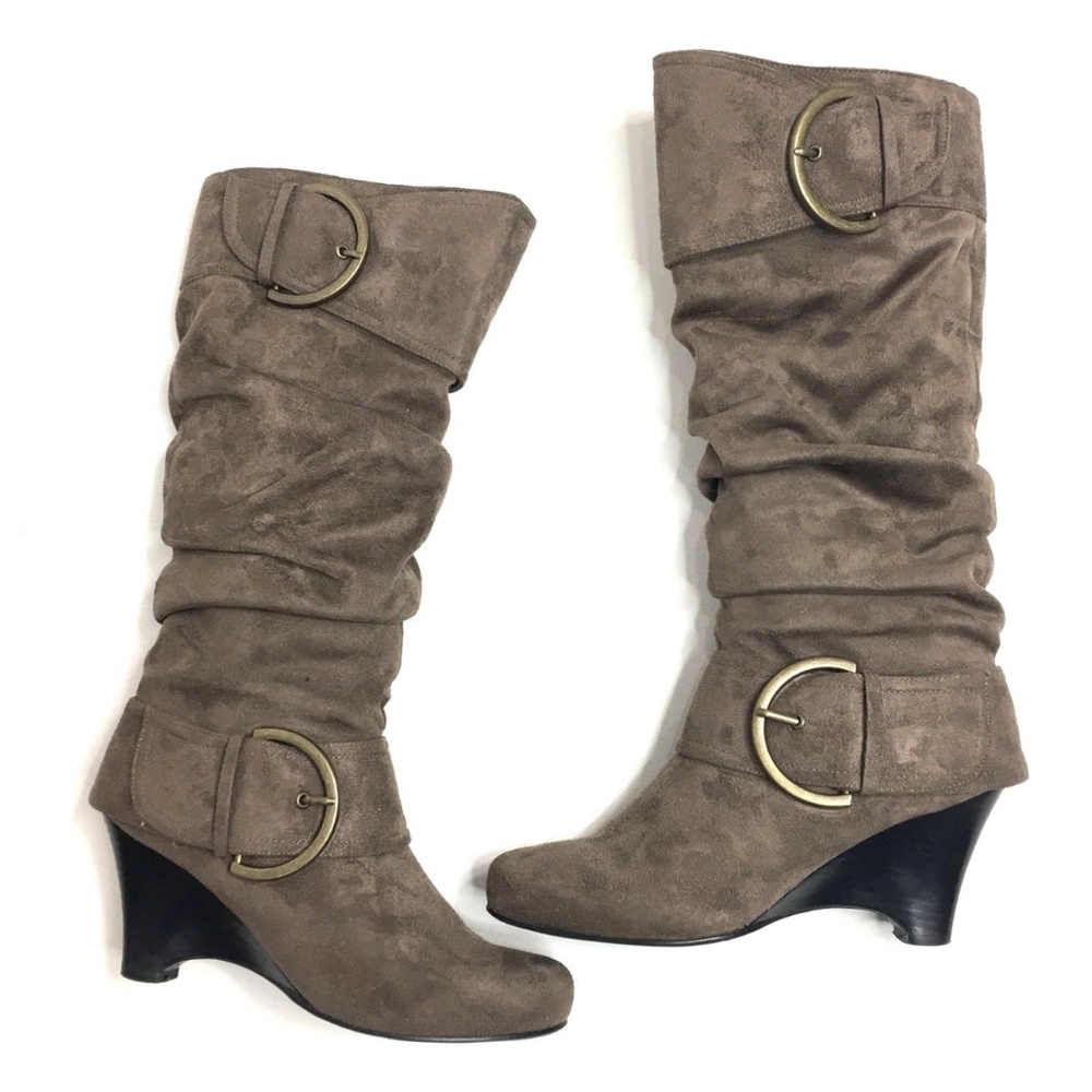 Naughty Monkey D-Ring Knee High Boots Size 7.5